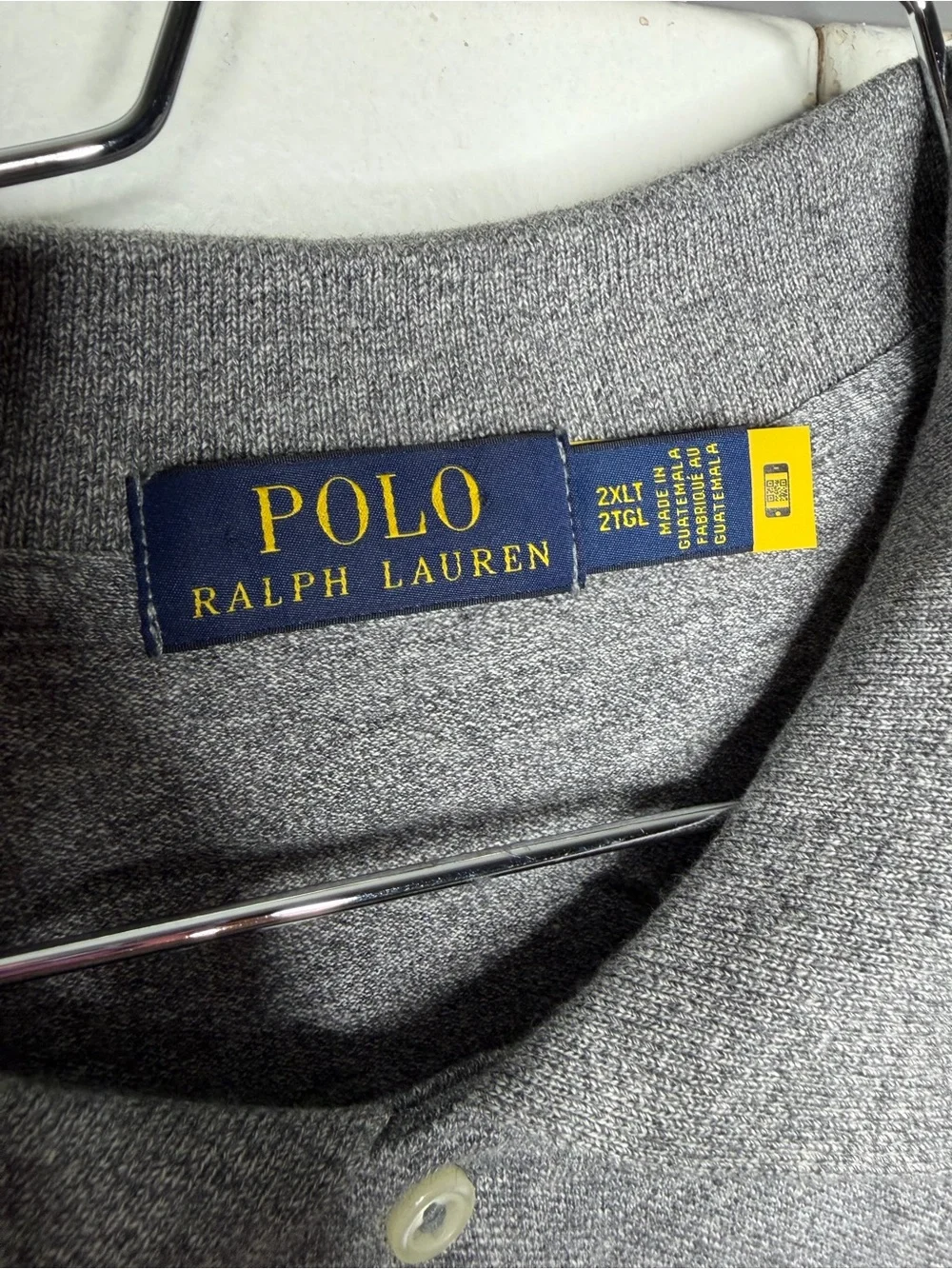Polo Ralph Lauren Mens Short Sleeve Polo Shirt 2XLT Tall Heather Gray NWT